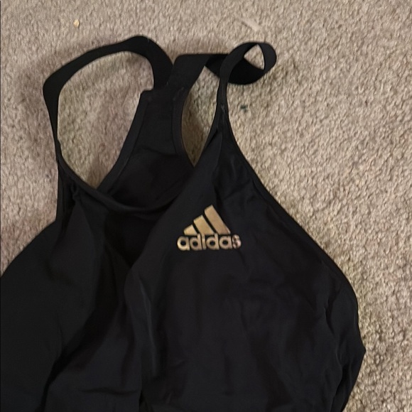 Adidas Black and Gold Tech swimsuit 26 gorgeous USA swimming venzo fina tyr - Picture 2 of 9